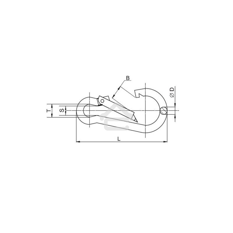 Карабин пожарный Rexant 6,0 DIN 5299С