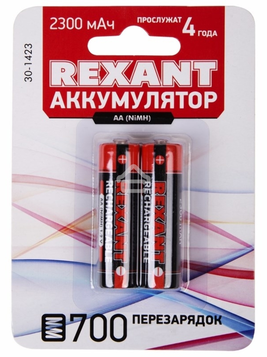 Аккумулятор Rexant тип AA «пальчиковый» 1.2 В 2300 мАч