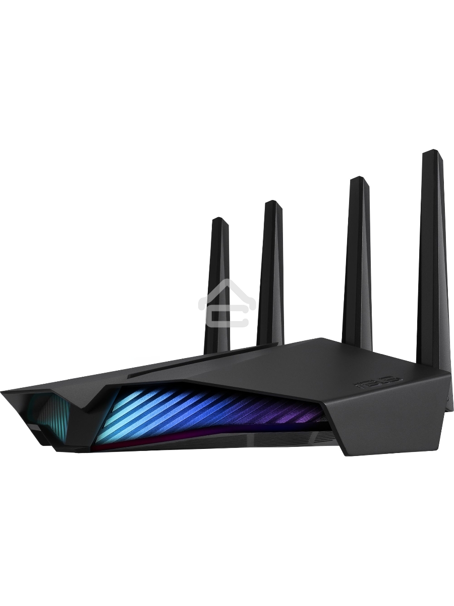 Роутер ASUS RT-AX82U роутер 802.11b/g/n/ac/ax, до 574 + 4804Мбит/c, 2,4 + 5 гГц, 4 антенны, USB, GBT LAN ; 90IG05G0-MO3R10