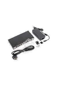 Коммутатор PoE Plus  SKAT PoE-8E-1G-1S, мощность 120Вт, порты: 8-Ethernet, 1-Uplink, 1-SFP SKAT PoE-8E-1G-1S PoE Plus switch, power 120W, ports: 8-Ethernet, 1-Uplink, 1-SFP