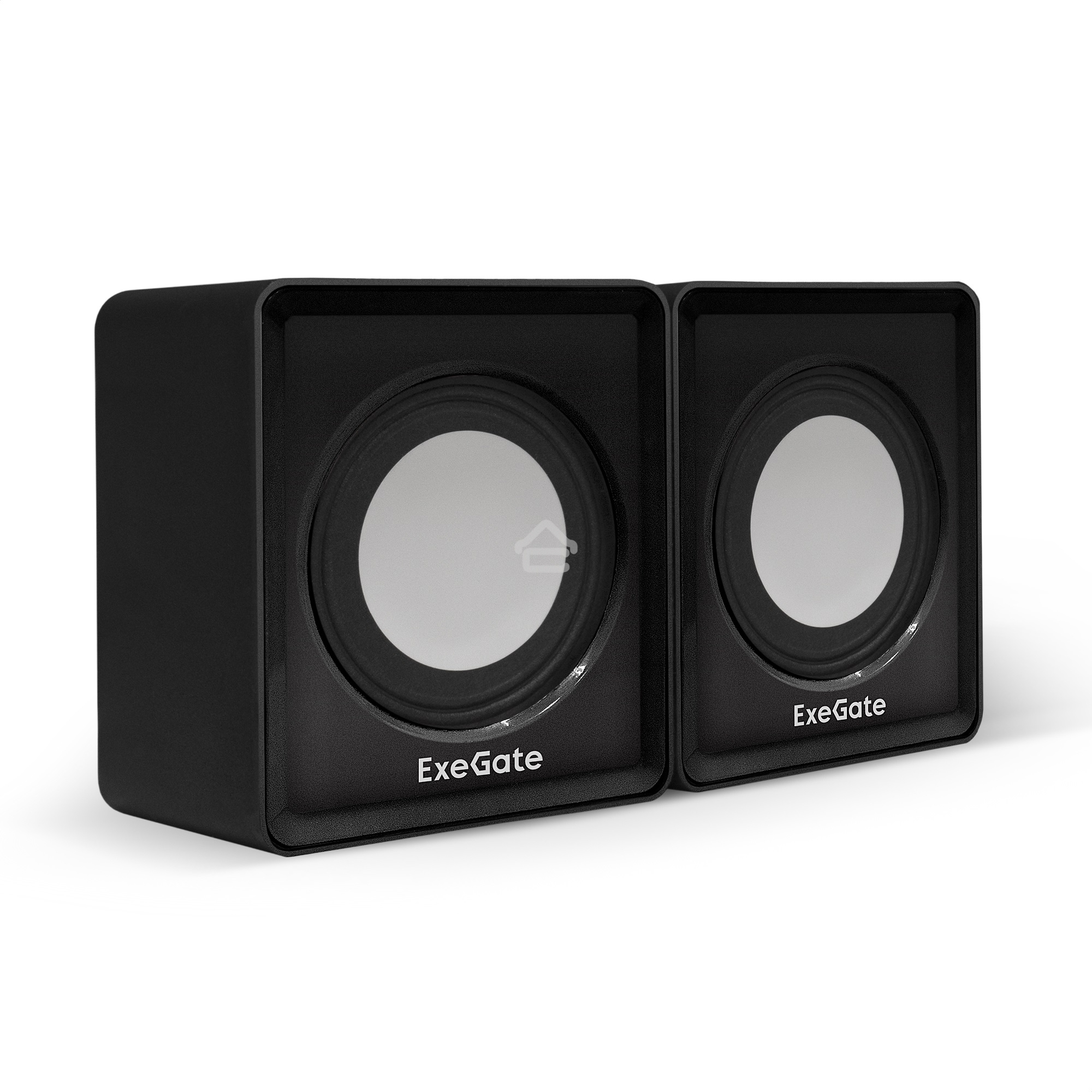Акустическая система 2.0 ExeGate EX287057RUS Disco 140 Black (питание USB, 2х3Вт (6Вт RMS), 100-20000Гц, черный)