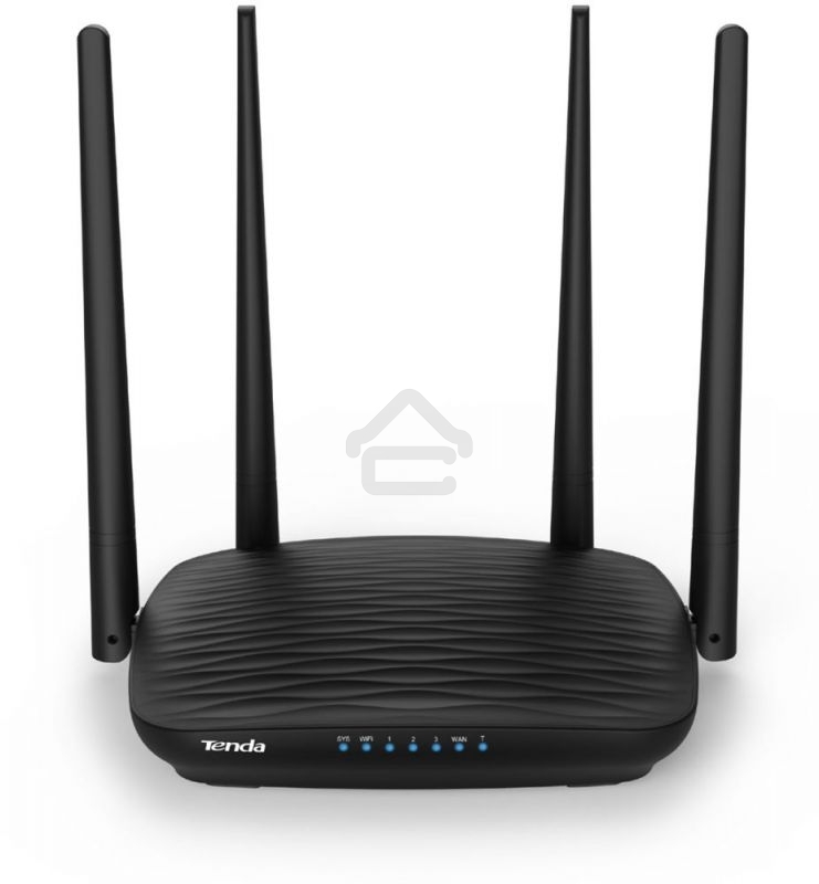 Маршрутизатор Tenda AC5 1200Mbps 11AC wave2Router, MU-MIMO,1Ghz CPU，4X5dbi Antennas, 1X100Mbps WAN, 3x100Mbps LAN,WiFi On/Off Switch,Universal Rep
