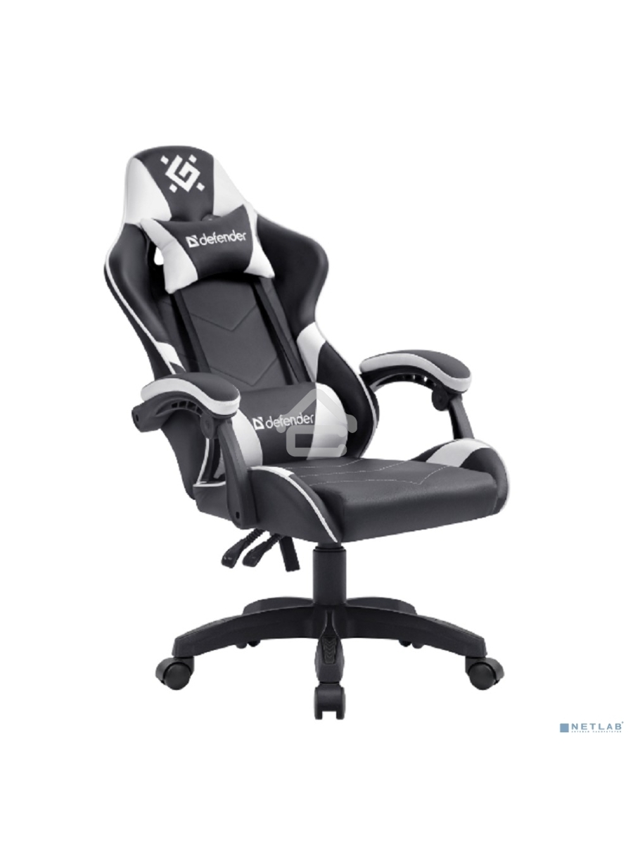 Кресло игровое Defender Companion черный/белый, класс 3, металл, PU