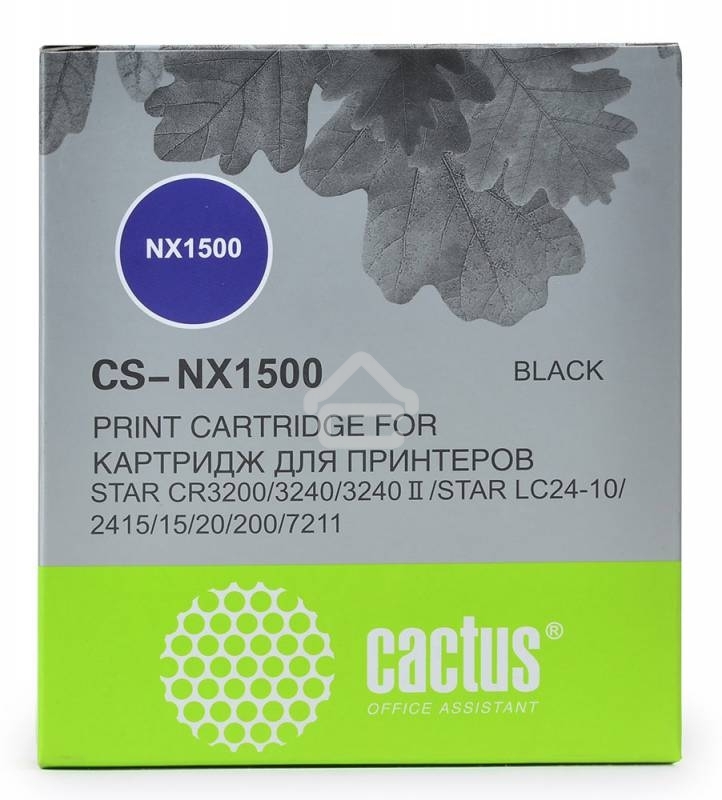 Картридж матричный Cactus CS-NX1500 черный (12.7 мм, 5 м, 1 500 000 знаков) для Star NX-1500/24xx/LC-8211