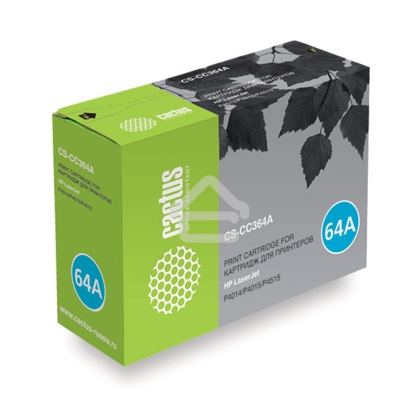 Картридж лазерный Cactus CS-CC364A черный (10000 стр.) для HP LaserJet P4014/P4015/P4515
