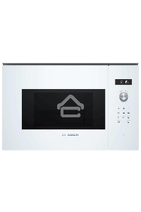 Микроволновая печь встраиваемая Bosch BFL524MW0 белый, 20 л, 800 Вт, переключатели - поворотный механизм/сенсор