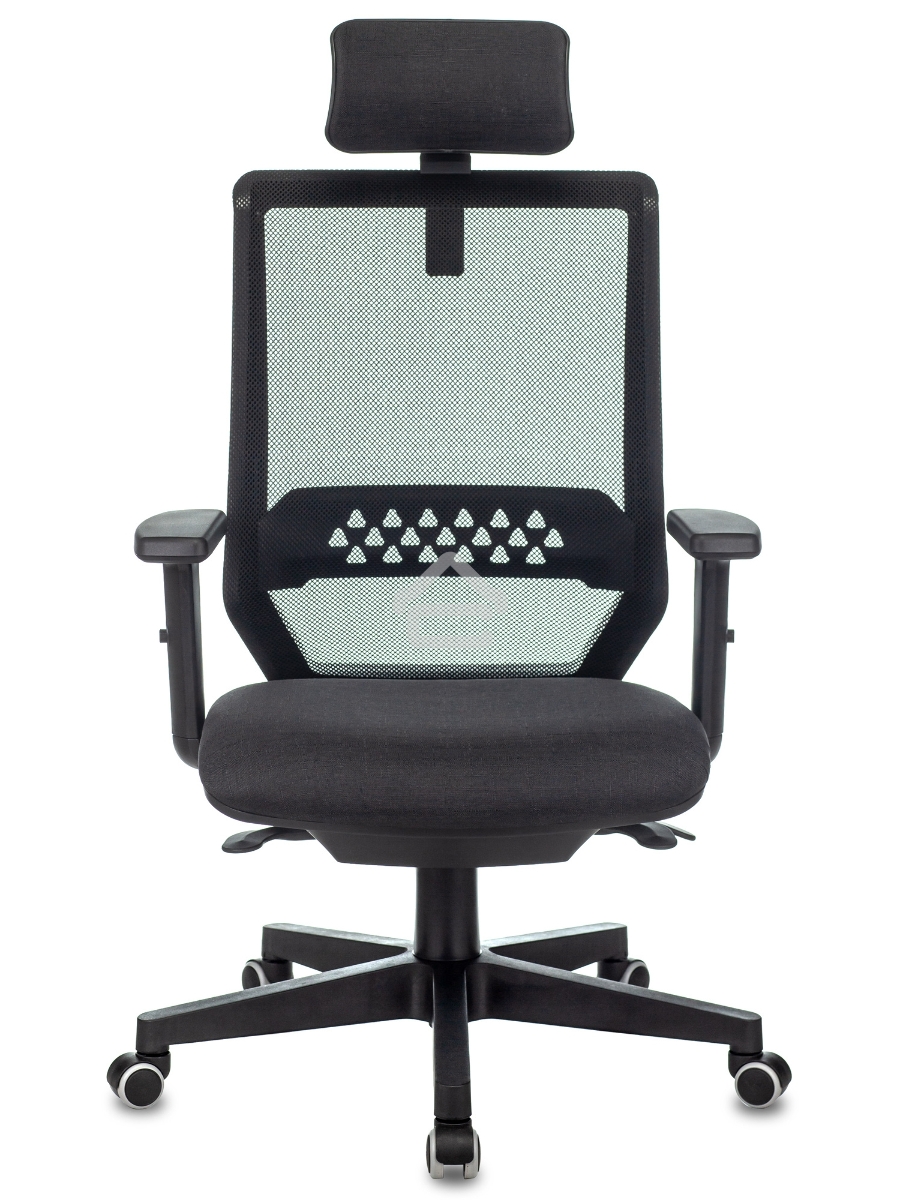 Кресло руководителя Бюрократ EXPERT TW-01 черный 38-418, сетка/ткань, с подголов. крестовина пластик