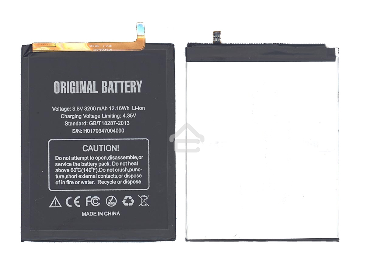 Аккумуляторная батарея BAT16523200 для Doogee Y6, Y6c 3200mAh 3,8V