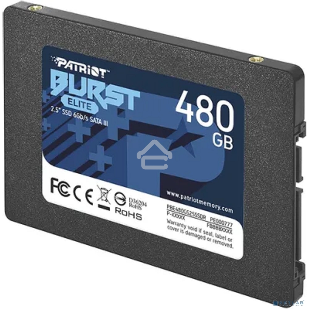 Накопитель SSD Patriot Burst Elite, 480Gb, SATA, 2.5