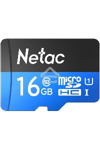 Флеш карта microSDHC 16GB Netac P500 <NT02P500STN-016G-S>  (без SD адаптера) 80MB/s