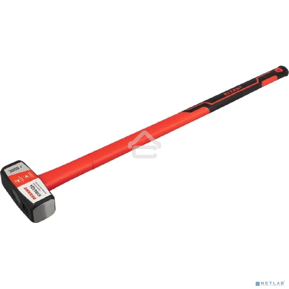 Кувалда Rexant 12-8133 с фибергласовой обрезиненной рукояткой, 3000 г