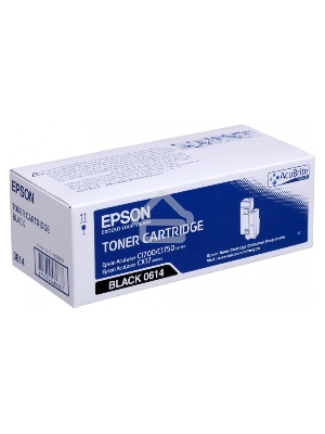 Картридж лазерный Epson 0614 (C13S050614) черный (2200 стр.) для AcuLaser AL-C1700/1750/CX17