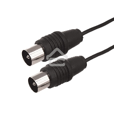 ВЧ кабель Rexant ТВ штекер - ТВ штекер, длина 15 м етров, черный