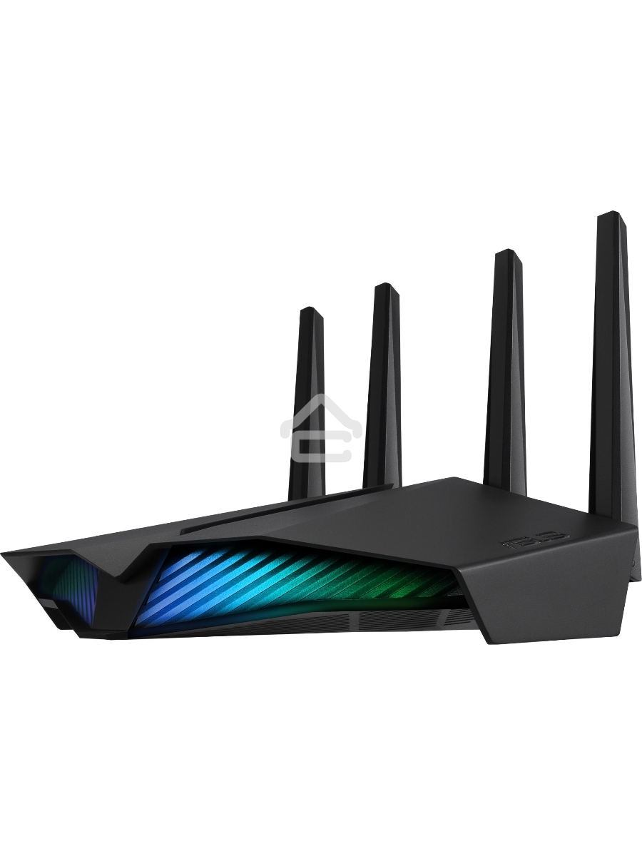 Роутер ASUS RT-AX82U роутер 802.11b/g/n/ac/ax, до 574 + 4804Мбит/c, 2,4 + 5 гГц, 4 антенны, USB, GBT LAN ; 90IG05G0-MO3R10