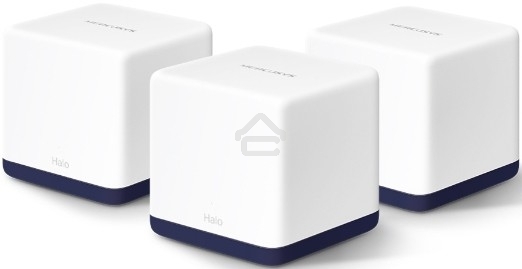 Система Mercusys MESH AC1900 Whole Home Mesh Wi-Fi System, 3× Internal Antennas, 3×GB ports (WAN/LAN) (3-pack)