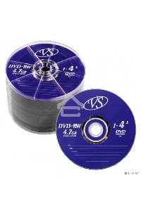 Диск DVD-RW VS (PERFEO) 4.7 Gb, 4x, Bulk (50), (50/600).