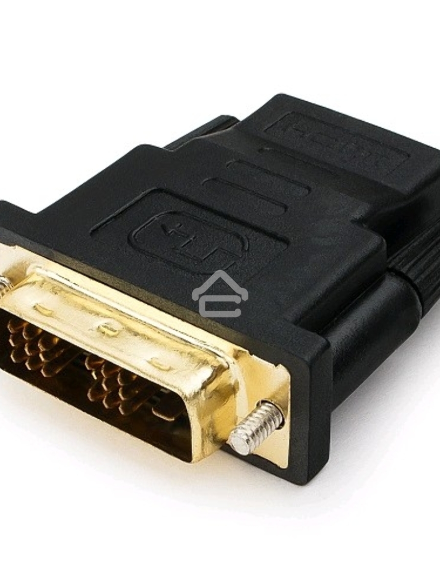 Переходник Cablexpert HDMI-DVI 19F/19M золотые разъемы, пакет, черный (A-HDMI-DVI-2)