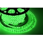 Лента LED 220 В, 10х7 мм, IP67, SMD 2835, 60 LED/m, цвет свечения зеленый, бухта 100 м