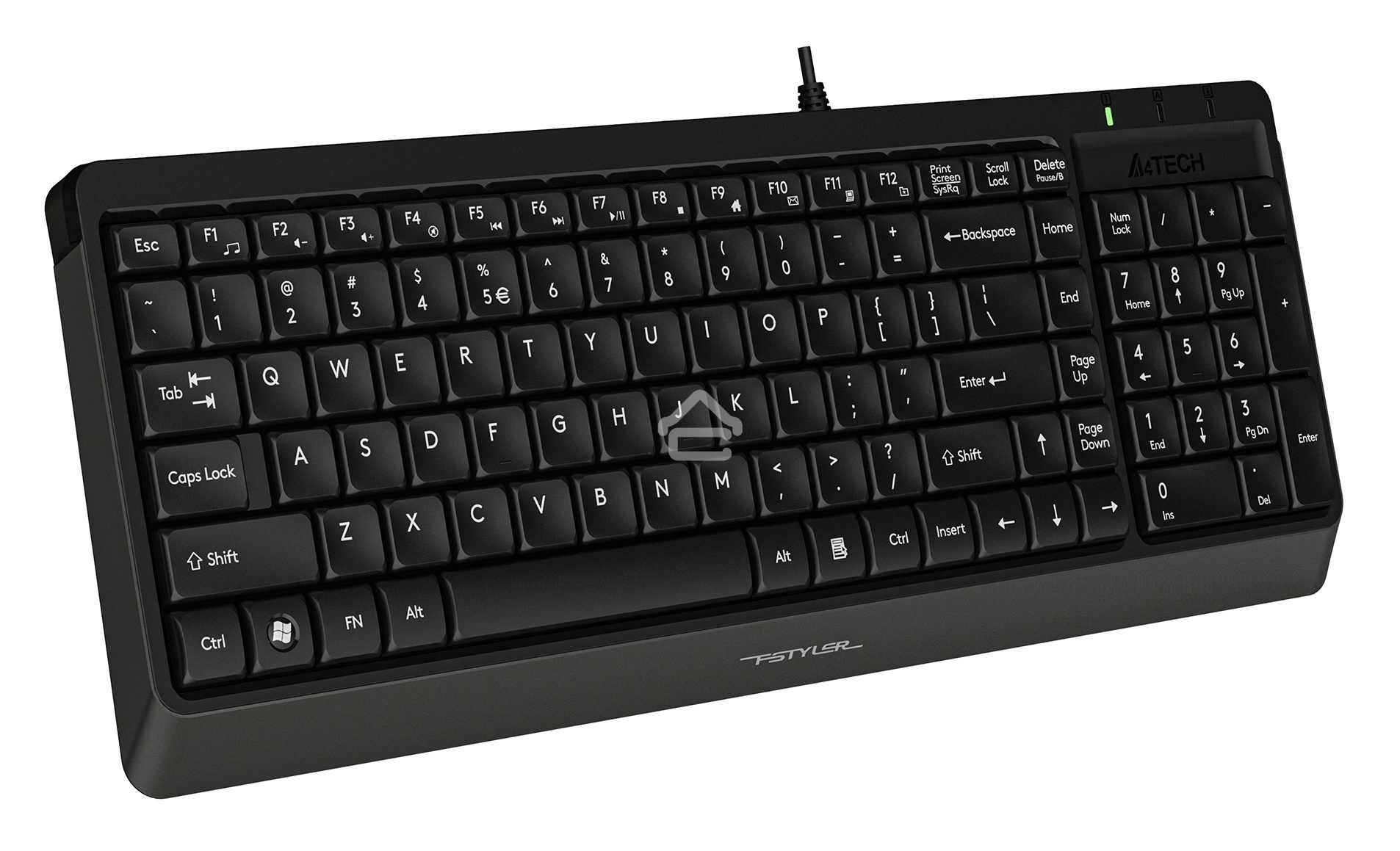 Клавиатура + мышь A4Tech Fstyler F1512 клав:черный мышь:черный USB