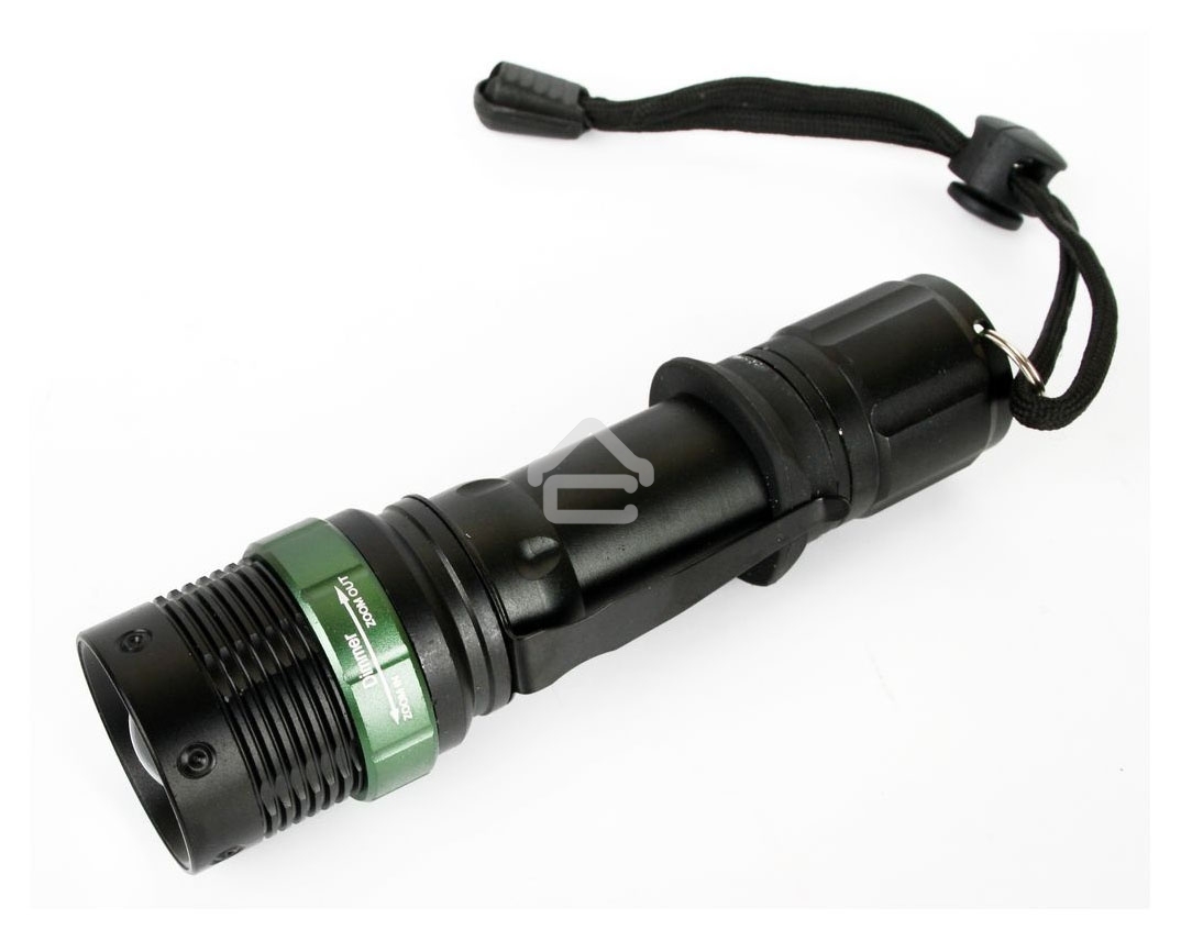 Фонарь Ultraflash E142акку. 220В, черн., CREE 3 ватт, фокус, 3 реж., 18650, пласт. бокс 12187