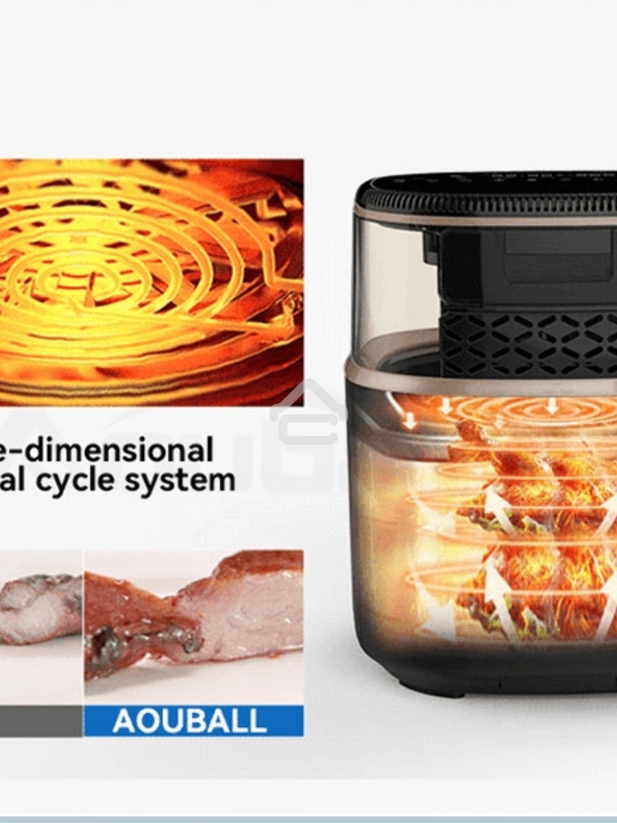 Аэрогриль Leacco AF017 Air Fryer Black
