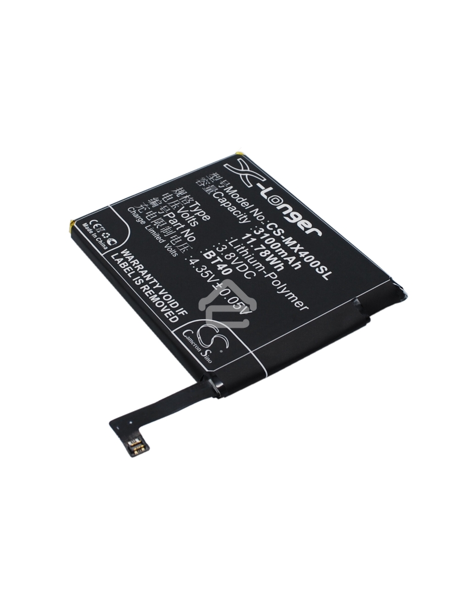 Аккумулятор CameronSinoCS-MX400SL BT40 для Meizu MX4 M460 M461 3.8V / 3100mAh / 11.78Wh