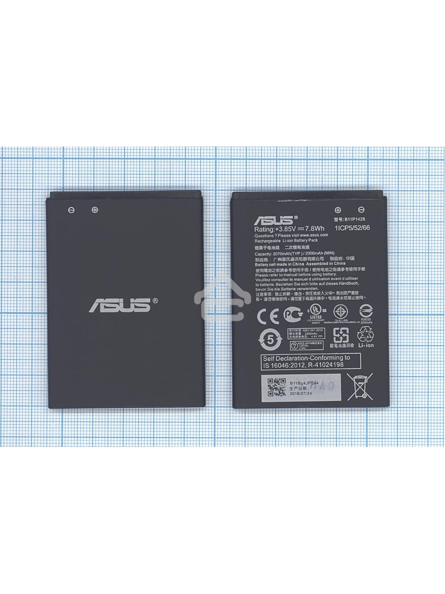 Аккумуляторная батарея B11P1428 для Asus ZenFone Go 4.5 2050mAh / 7.89Wh 3,85V