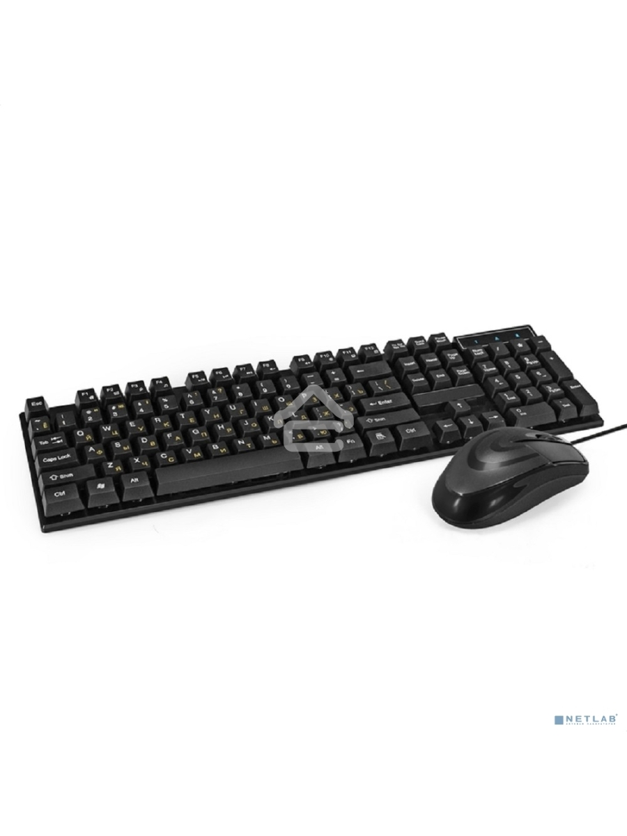 Комплект ExeGate Professional Standard Combo MK110-OEM (клавиатура влагозащищенная 104кл. + мышь оптическая 1000dpi, 3 кнопки и колесо прокрутки; USB, длина кабелей 1.5м, черный, RTL)