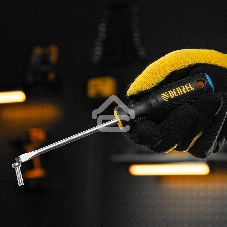 Отвертка Denzel SL5x100 мм, S2, 3к рукоятка