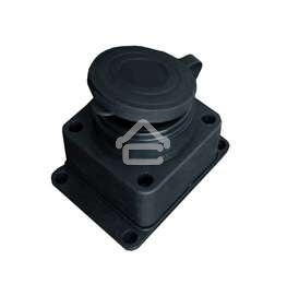 Розетка настенная 16А 250В с заглушкой с заземл. каучук IP44 (еврослот) UNIVersal 602229