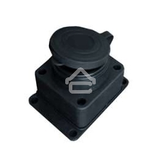 Розетка настенная 16А 250В с заглушкой с заземл. каучук IP44 (еврослот) UNIVersal 602229