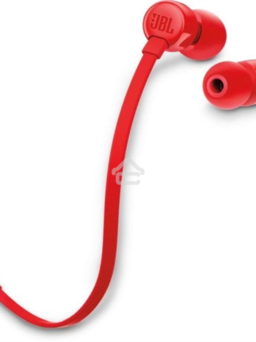 Наушники-гарнитура JBL T110 красный