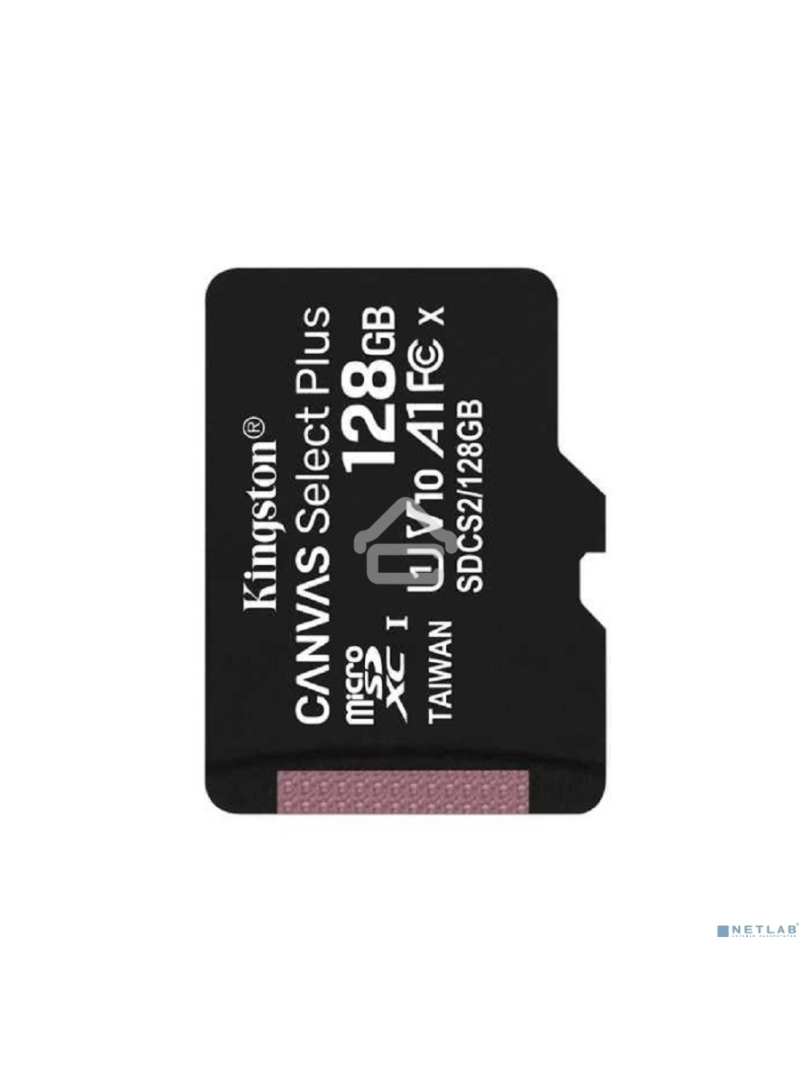 Флеш карта Kingston 128GB micSDXC Canvas Select Plus 100R A1 C10 Single Pack w/o ADP EAN: 740617299076