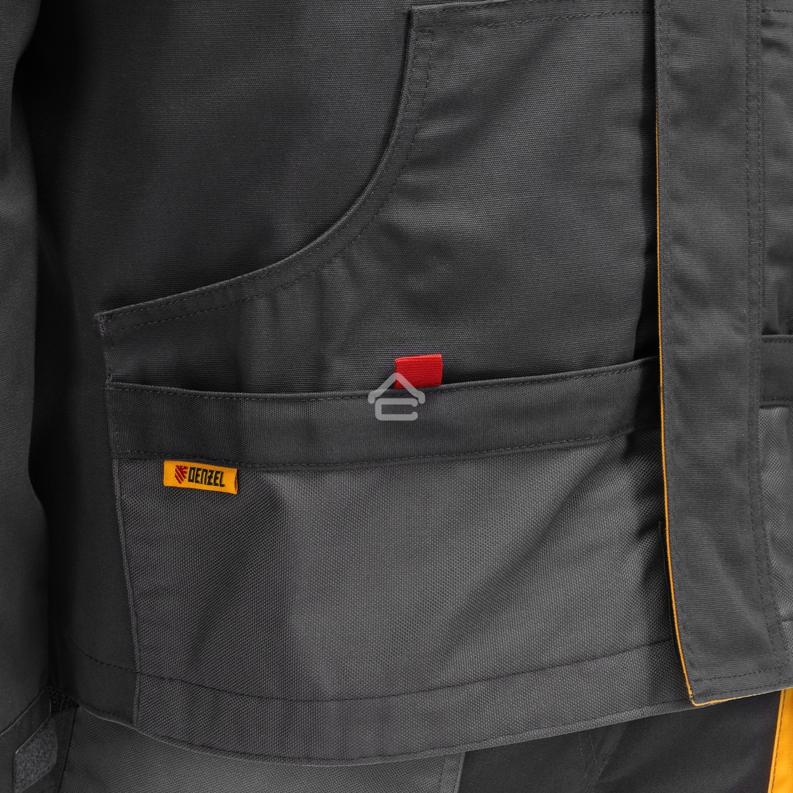 Куртка профессиональная рабочая Denzel 65% полиэстер 35% хлопок, XXXL