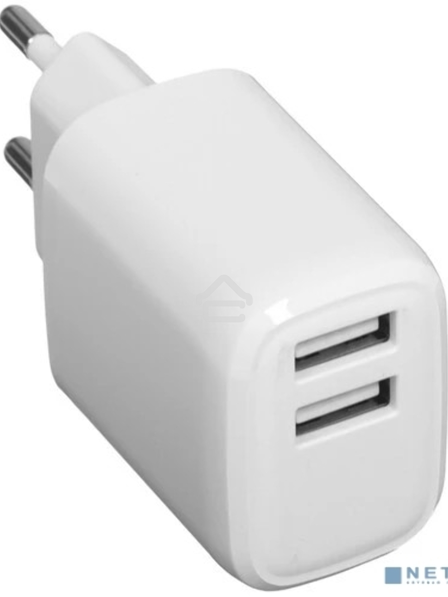 Зарядное устройство Cablexpert MP3A-PC-58, 10.5Вт, 2.1А, 2хUSB, белый, пакет