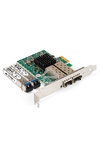 Комплект: Сетевой адаптер SFP ExeGate EXE-82576-F2 + Трансивер Single-Mode до 20км ExeGate EXT-1G-SM1310-LC2-20KM (EX296229RUS: PCI-E x1 v2.0, порты 2x SFP (10/100/1000Mb/s), Gigabit Server NIC Intel Chipset 82576-F2 + EX298328RUS: Tx:1310/Rx:1310 нм, до 