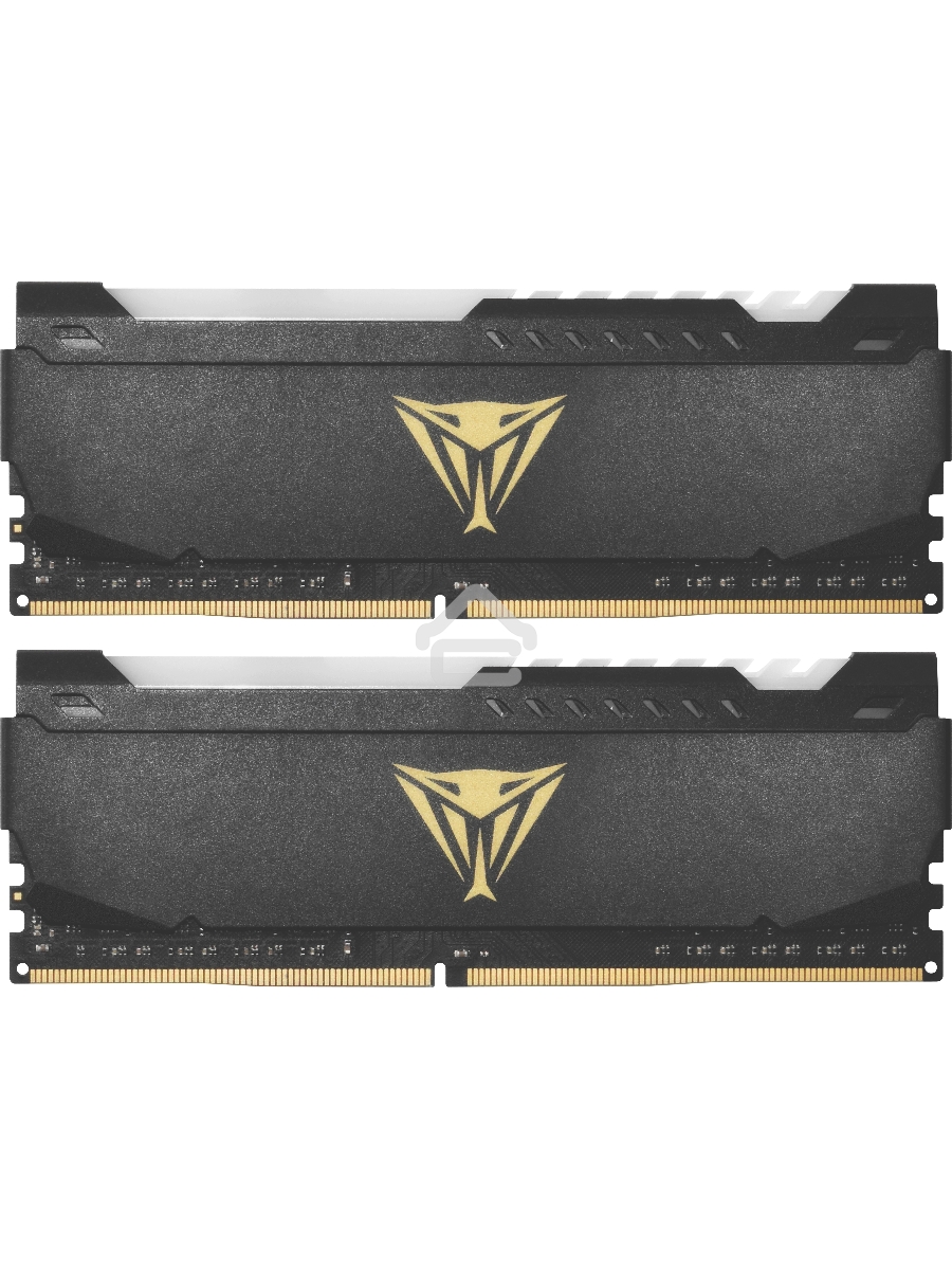 Оперативная память Patriot Viper Steel, DDR4, 32GB (2x16GB), 3600MHz, CL20, DIMM, с радиатором, RGB, черный