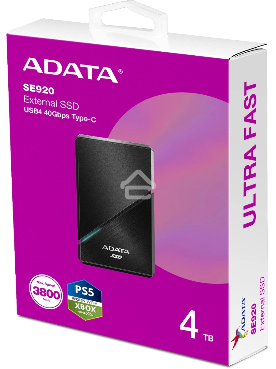 Накопитель SSD 4TB USB3.2 EXT SE920-4TCBK ADATA