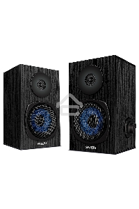 Колонки 2.0 SVEN SPS-576 чёрные (2x4W, Bluetooth, дерево)