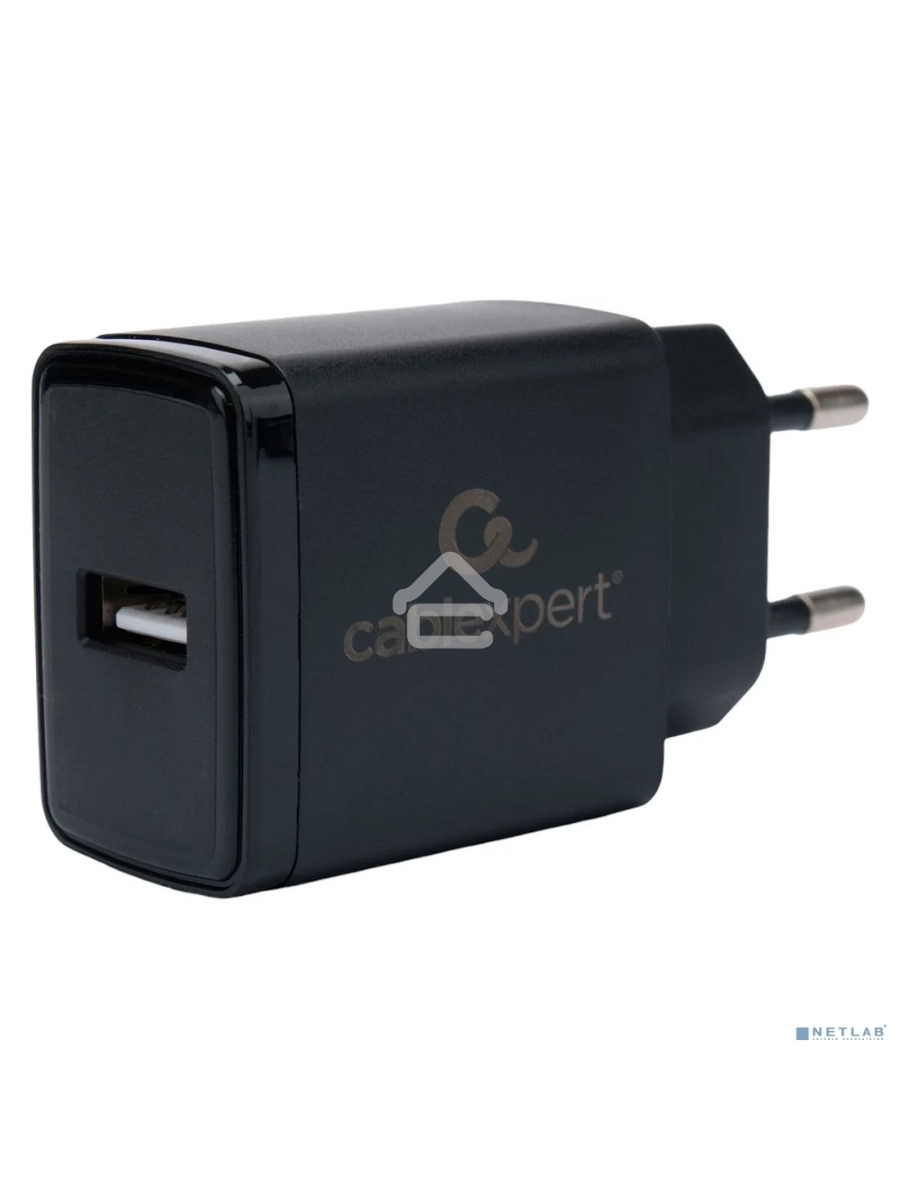 Зарядное устройство Cablexpert MP3A-PC-57, 5Вт, 1А, 1хUSB, черный, пакет