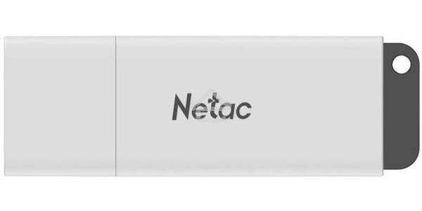 Флешка USB R/W R/W Netac U185, 64Gb, USB2.0, NT03U185N-064G-20WH, с колпачком, пластиковая белая