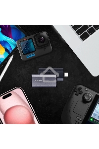 Твердотельный диск A-DATA External SC750 серый SC750-500G-CCBK 500GB USB 3.2 Gen 2 Type-C, [R/W -1050/1000 MB/s]