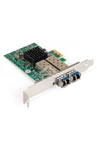 Комплект: Сетевой адаптер SFP ExeGate EXE-82576-F2 + Трансивер Single-Mode до 20км ExeGate EXT-1G-SM1310-LC2-20KM (EX296229RUS: PCI-E x1 v2.0, порты 2x SFP (10/100/1000Mb/s), Gigabit Server NIC Intel Chipset 82576-F2 + EX298328RUS: Tx:1310/Rx:1310 нм, до 