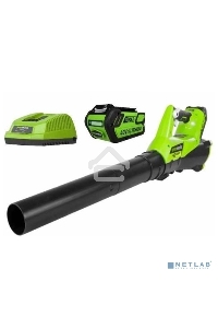 Воздуходувка аккумуляторная GreenWorks G40ABK4, 40V, с АКБ 4а*ч и ЗУ (2400807UB)