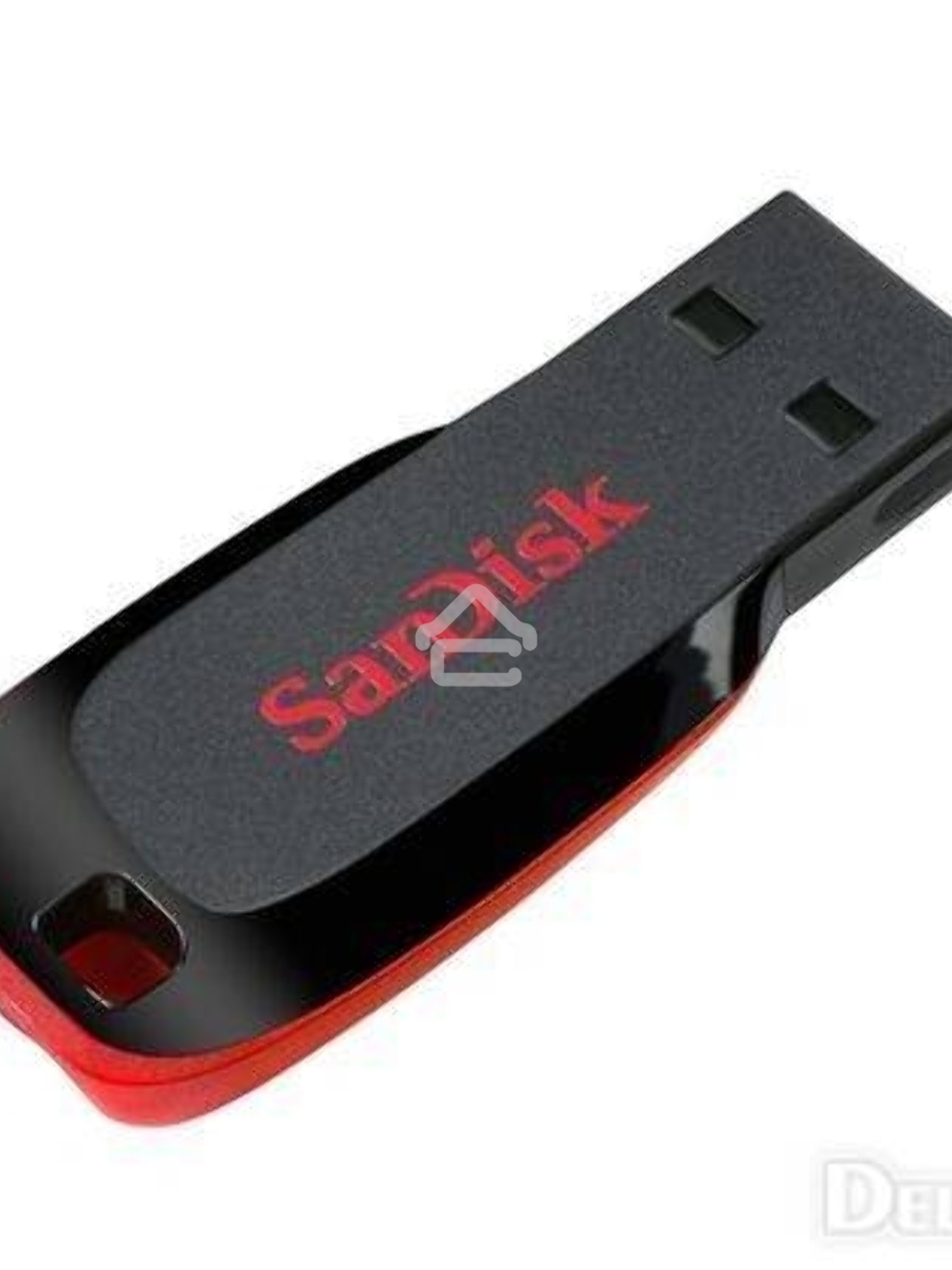 Флеш диск Sandisk 32Gb Cruzer Blade SDCZ50-032G-B35 USB2.0 черный/красный