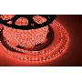 Лента LED 220 В, 10х7 мм, IP67, SMD 2835, 60 LED/m, цвет свечения красный, бухта 100 м