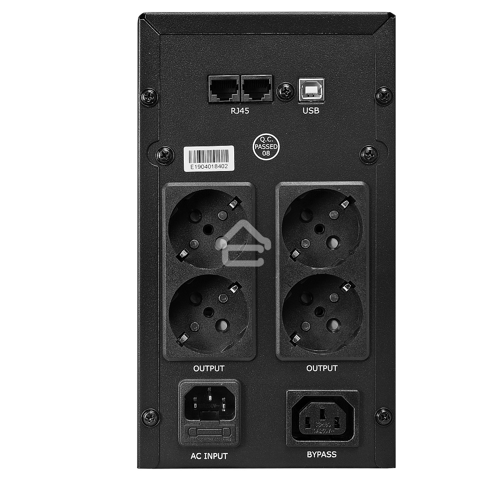 Источник бесперебойного питания CROWN Line Intractive CMU-SP1200EURO USB 1200VA\720W, корпус металл, 2x12V/9AH, розетки 4*EURO+1*IEC bybass, трансформатор AVR 140-290V, cъёмный кабель 1.2 м, порт RJ11/45, порт USB, защита: от перегрузки, от КЗ, от скачков