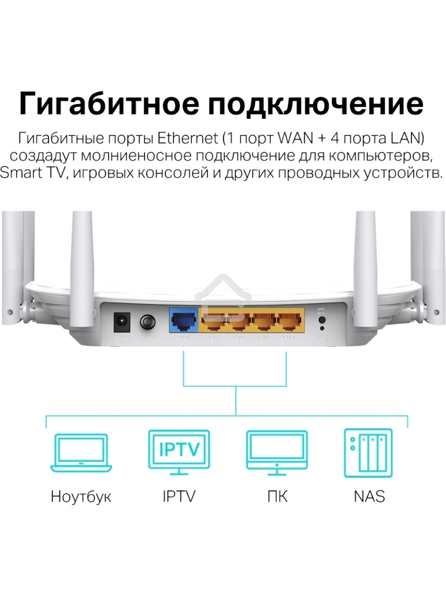 Двухдиапазонный гигабитный Wi-Fi роутер AC1900 с поддержкой MU?MIMO/ AC1900 Dual-Band Wi-Fi Router