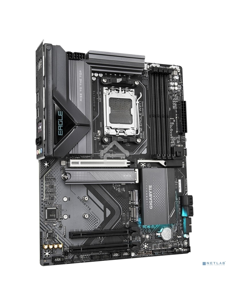 Материнская плата Gigabyte X870 EAGLE WIFI7, AM5, AMD X870, 4xDDR5, 4xSATA, 3xM.2, 1xPCI-E 5.0 x16, 2xPCI-E 3.0 x1, 1xHDMI, 1xUSB-C (DP), 1x 2.5Gb LAN, 4xUSB-A 2.0, 3xUSB-A 3.2 Gen 1, 1xUSB-A 3.2 Gen 2, 2xUSB-C 3.2 Gen 2 (USB4), 3x3.5 мм, 7.1, ATX