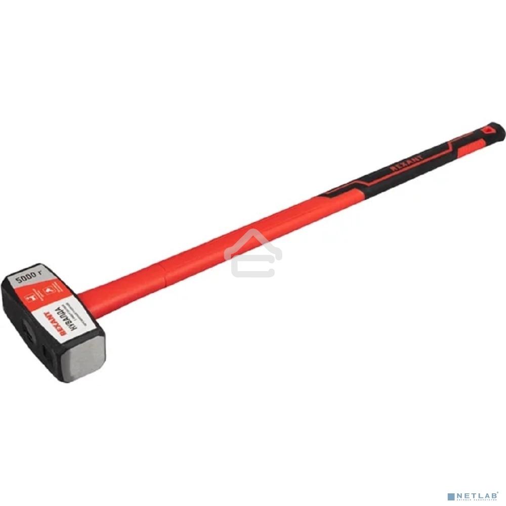 Кувалда Rexant 12-8135 с фибергласовой обрезиненной рукояткой, 5000 г